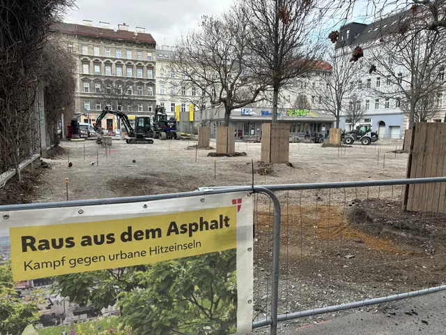 Am Volkertplatz läuft die umfassende Umgestaltung.  | Foto: Luca Arztmann/MeinBezirk