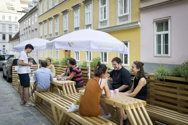 Der gemeinnützige Verein "Lokale Agenda 21" setzt verschiedene Projekte zur nachhaltigen Stadtentwicklung um, etwa die in Wien bekannten Grätzloasen. | Foto: Daniel Auer/Lokale Agenda 21
