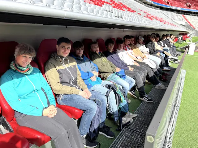 Bei der Stadiontour in der Allianz Arena konnten die Schüler einen Blick hinter die Kulissen werfen.
