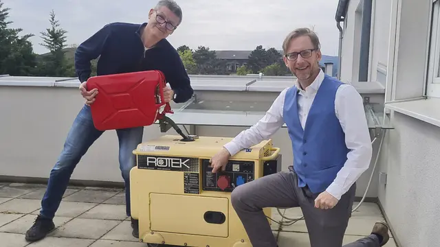 Machen sich stark für Krisenvorsorge: FP- Zivilschutzsprecher GR DI Thomas Frühbeck und StR Mag. Gottfried Forsthuber. | Foto: FPÖ Baden