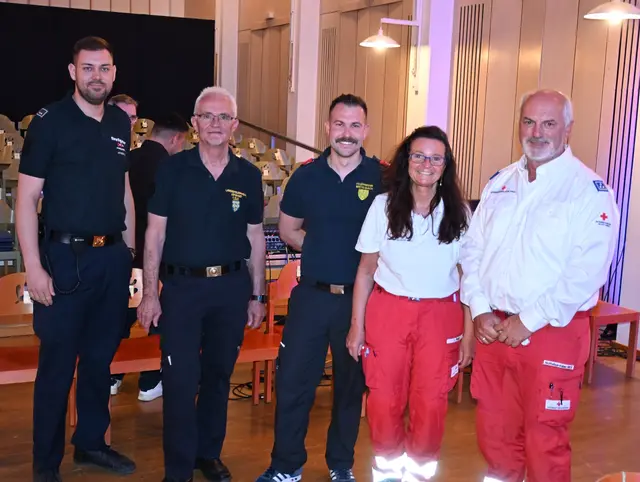 Freiwillige Feuerwehr und Rotes Kreuz Mistelbach sorgten für Sicherheit bei der Veranstaltung