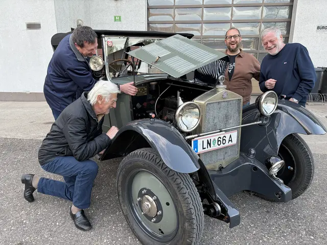 Max Zottler, Walter Brunner, Alexander Maier und Helmut Liebhart laden am 17. Mai zum Jubiläumsfest des Oldtiver &amp; Creativ Car Clubs Leoben | Foto: Gaube