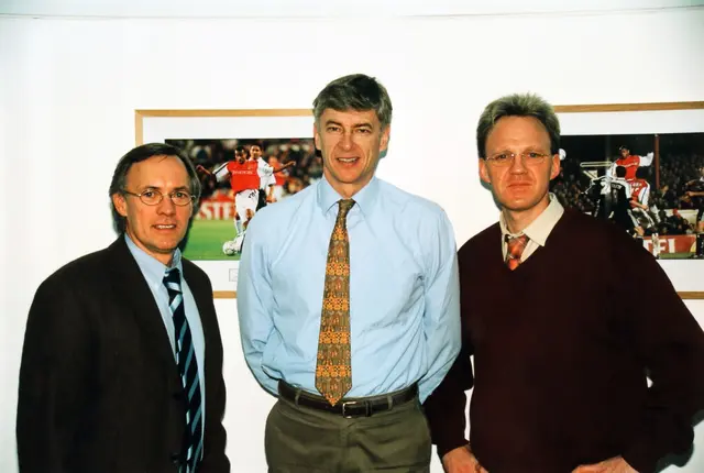 Bernd Wehmeyer, Arsen Wenger und Ralph Schader in London
 | Foto: Schader
