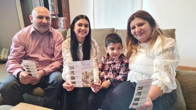 Bildtext von links nach rechts: 
Orsos, Teodora, Mateo und Krstina Boban

Foto FMZ
