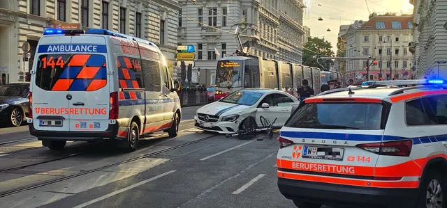 Zu einem schwereren Verkehrsunfall kam es am Dienstagabend in der Wiener City. | Foto: Gerhard W. Loub, MSc, Bakk.