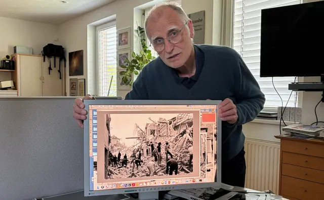 Sein erster Auslandseinsatz als Pressefotograf führte Gert Eggenberger zur Erdbebenkatastrophe nach Friaul. | Foto: MeinBezirk.at/Stephan Fugger