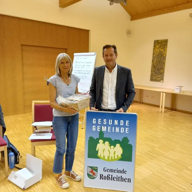 Veronika Wlasaty und Bgm. Kurt Pawluk | Foto: Gesunde Gemeinde Roßleithen