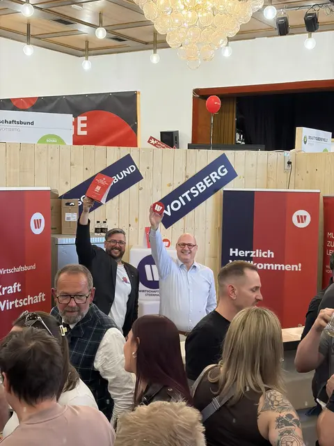 Hannes Buchhauser und Peter Sükar luden in Köflach zu "WB bei Dir". | Foto: Wirtschaftsbund