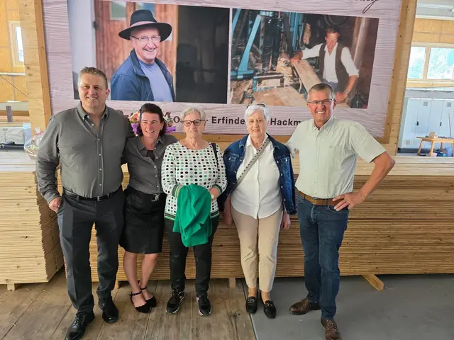 Mathias und Silvia Bischofer, mit den Schwestern von Peter Moser - Marianne und Martha und Cousin Alois Margreiter, der ehemalige LA und BGM von Breitenbach. | Foto: Toni Silberberger