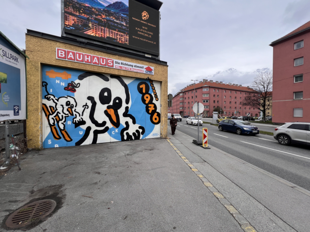 Direkt am Südring hat HNRX das „Schneemandl“ neu interpretiert. | Foto: HNRX