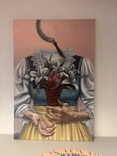 Das Bild von Susanne Liner diente als Inspiration für die Autorin des Stücks Barbara Aschenwelt und ist auch auf dem Plakat zu sehen.  | Foto: Martina Obertimpfler 