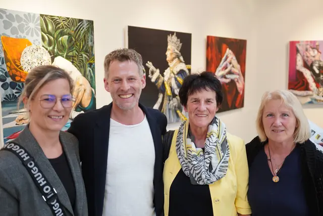 Sonja Jammerbund, Marco und Ernestine Kager sowie Gertrude Zottl.