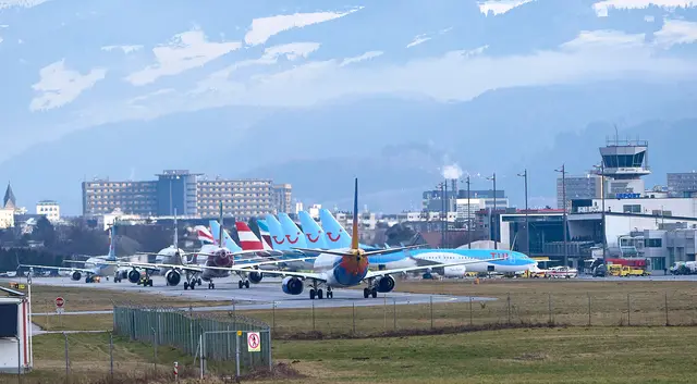 Verbindung nach Frankfurt: Unklar sei weiterhin, ob eine angekündigte virtuelle Airline tatsächlich bis zur Wintersaison starten werde, erklärt die Liste Fritz. „Wir hoffen, dass auch diese Ankündigung nicht im Fiasko endet“, so Zöttl. | Foto: zeitungsfoto.at