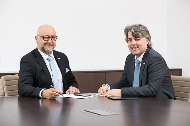 Die Vorstände der STW Klagenfurt, Erwin Smole (li.) und Harald Tschurnig. | Foto: STW Klagenfurt