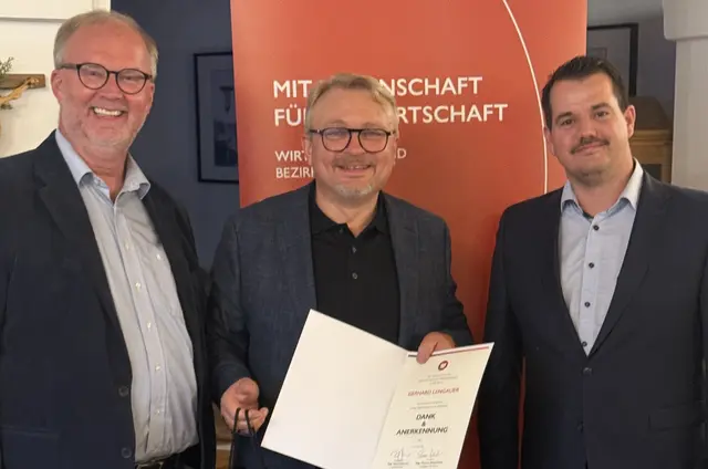 Von links: Christian Naderer, Gerhard Lengauer und Joachim Sunzenauer. | Foto: WB Bad Zell