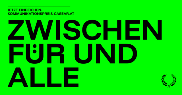 [Anzeige] CAESAR 2026: Zwischen für und alle. Jetzt einreichen.