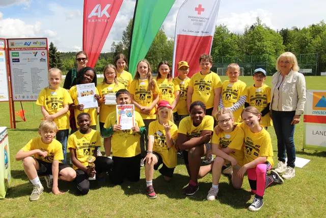 Der dritte Platz ging an die Volksschule Völkermarkt. | Foto: KZSV/AUVA M. Lippitsch