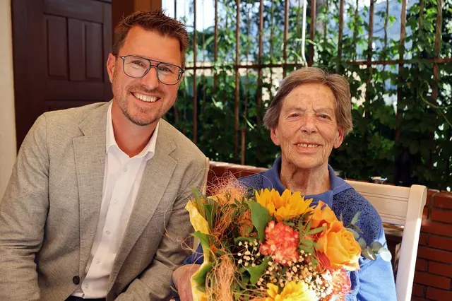 Gratulationsbesuch zum 90. Geburtstag