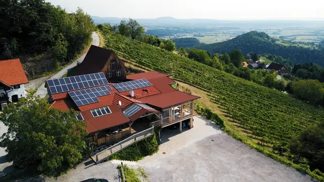 Der "Wiednermichl" trohnt über die weststeirischen Weinberge. | Foto: Puls4