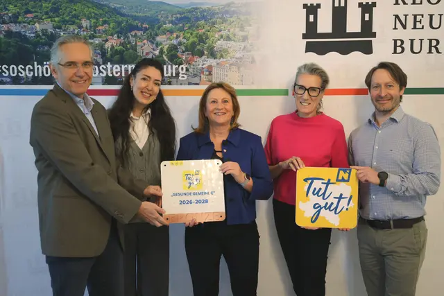 Klosterneuburg erhält Bronze für Gesundheitsförderung