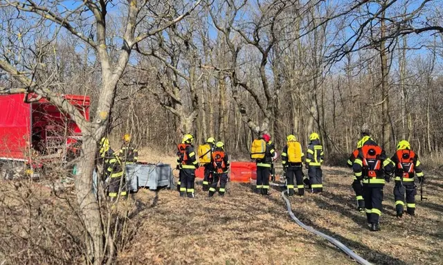 Übung der Feuerwehr für die Vegetationsbrandbekämpfung. | Foto: BFKDO Mattersburg