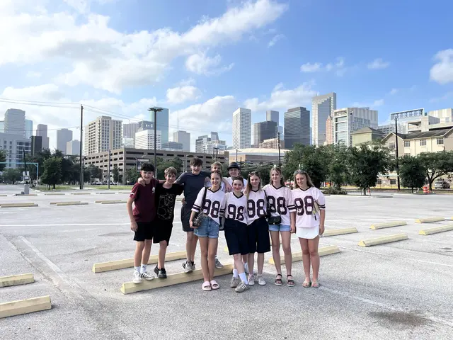 Reise nach Amerika: das Team in Texas.