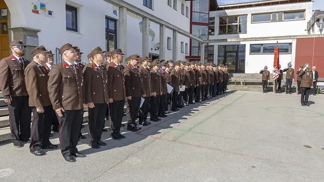 Mit dem Abspielen der Landeshymne wurde der Festakt beendet. | Foto: Herbert Rainer/Bruno Rainer