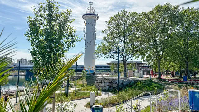 13.000 Quadratmeter hat das neue Freizeitareal gegenüber der Copa Beach. | Foto: Andreas Pölzl/MeinBezirk