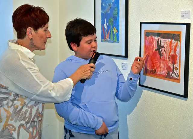Rieder Schüler präsentieren Kunstwerke in der Gildengalerie