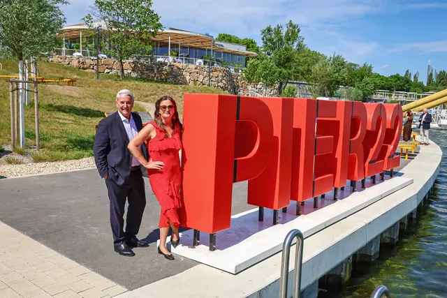 Mit "It's Amore“ ist das neues Freizeitparadies am Wasser komplett. | Foto: Stadt Wien/Rene Wallentin