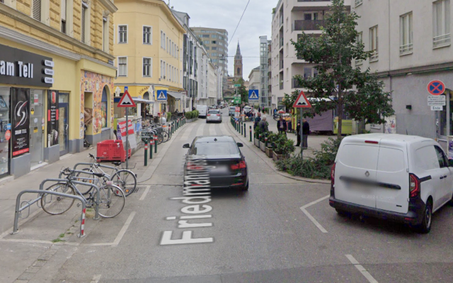 In der Friedmanngasse sollen mehrere Anrainerinnen und Anrainer die Probleme bemerkt haben. | Foto: Google Maps (Screenshot)
