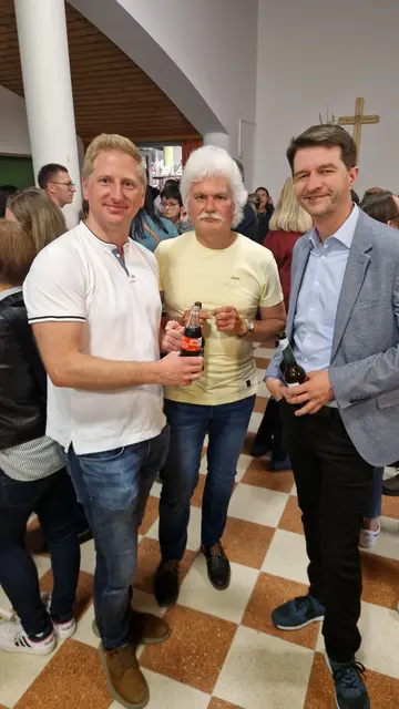 Stefan Stegfellner mit den Kapellmeistervorgängern Martin Peterseil und Johann Stegfellner
