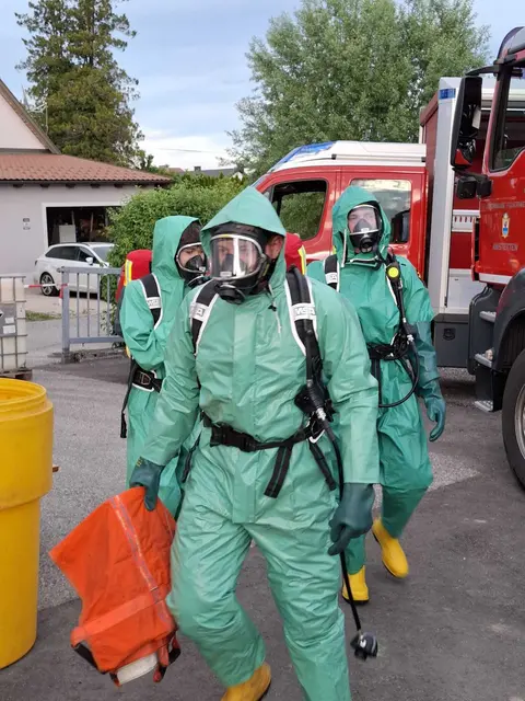 Amstetten: Statt Übungsjause wurden Feuerwehren zu Brand alarmiert