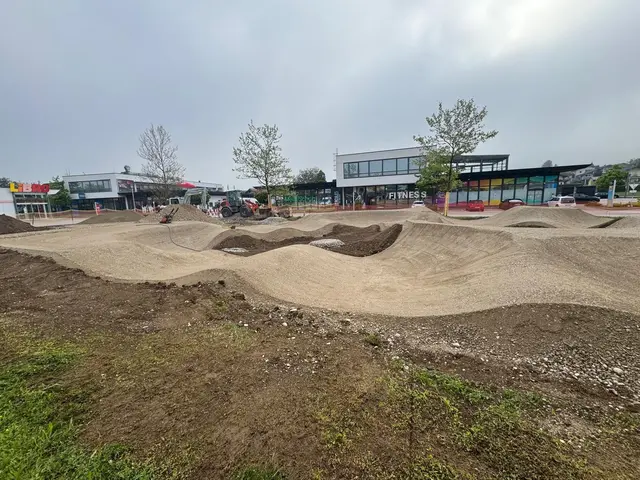 Im Gewerbegebiet Obertrum entsteht auf einer Fläche von etwa 1.300 Quadratmetern eine Sportanlage mit Pumptrack und Freeriding Parcour.  | Foto: Simon Wallner