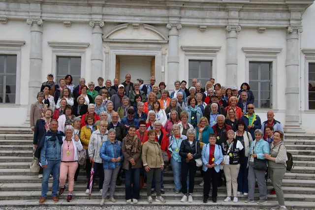 Die Laboisner Ausflugsggruppe in der Villa Manin. | Foto: Privat