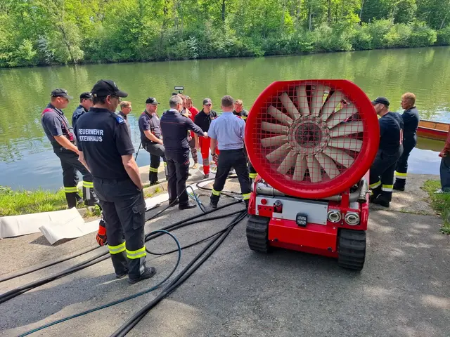 Die neue Hochleistungspumpe schafft bis zu 9.000 Liter in der Minute. | Foto: FF Mooskirchen