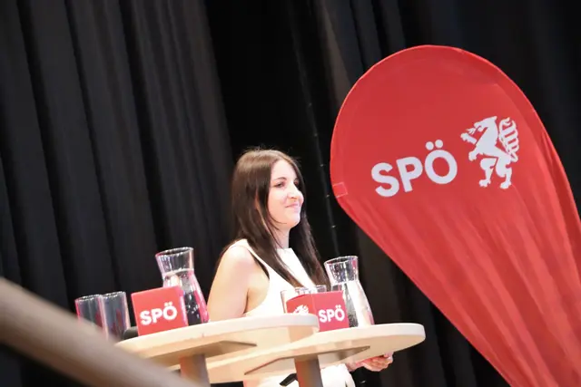 Julia Leitold moderierte die Bezirkskonferenz | Foto: Edith Ertl