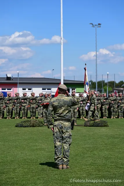 Angelobung von 256 Soldaten in Steinakirchen
