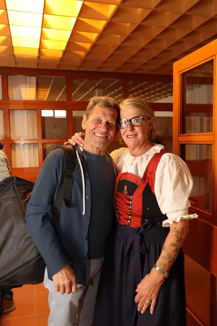 Musiker Franz Posch und Birgit Runggaldier. | Foto: Kendlbacher