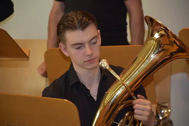 Big Band der LMS Grein. Jazz Night in St. Nikola.  | Foto: Robert Zinterhof
