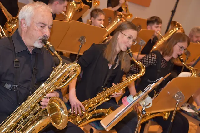 Big Band der LMS Grein. Jazz Night in St. Nikola.  | Foto: Robert Zinterhof