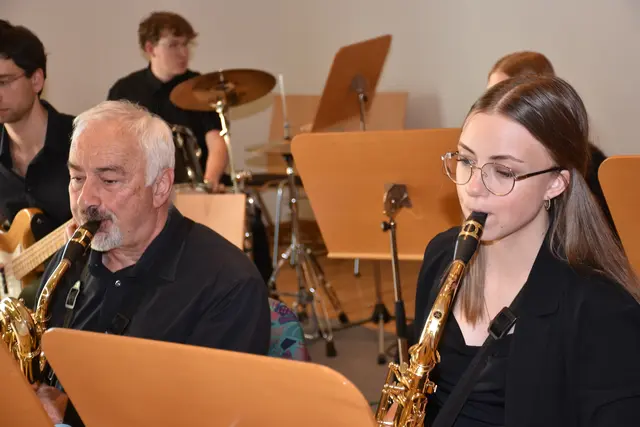 Big Band der LMS Grein. Jazz Night in St. Nikola.  | Foto: Robert Zinterhof