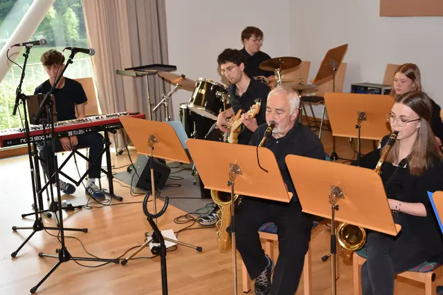Big Band der LMS Grein. Jazz Night in St. Nikola.  | Foto: Robert Zinterhof