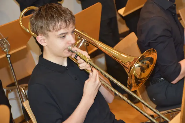 Big Band der LMS Grein. Jazz Night in St. Nikola.  | Foto: Robert Zinterhof