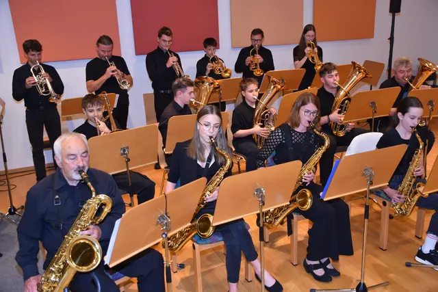 Big Band der LMS Grein. Jazz Night in St. Nikola.  | Foto: Robert Zinterhof