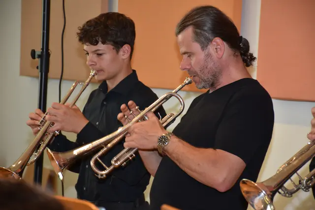 Big Band der LMS Grein. Jazz Night in St. Nikola.  | Foto: Robert Zinterhof