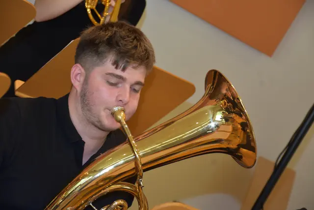 Big Band der LMS Grein. Jazz Night in St. Nikola.  | Foto: Robert Zinterhof