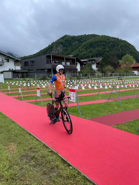 Jan Schiebl vom Tri Team Krems am Start