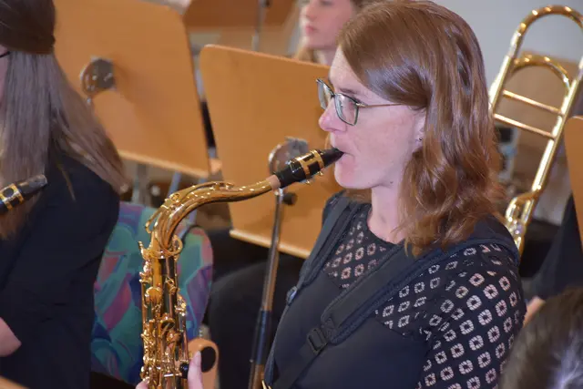 Big Band der LMS Grein. Jazz Night in St. Nikola.  | Foto: Robert Zinterhof