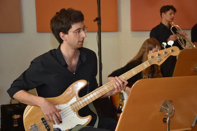 Big Band der LMS Grein. Leiter Luca Weigl.  | Foto: Robert Zinterhof